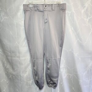 Wilson Youth Baseball Pants Boy's Size XL Light Gray Back Pocket WTA4228